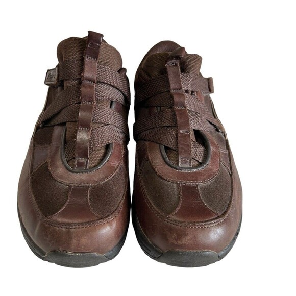 Skechers Shape Up Womens Brown Hydro Leather  Z Strap Toning Sneaker 6.5 - Picture 4 of 12